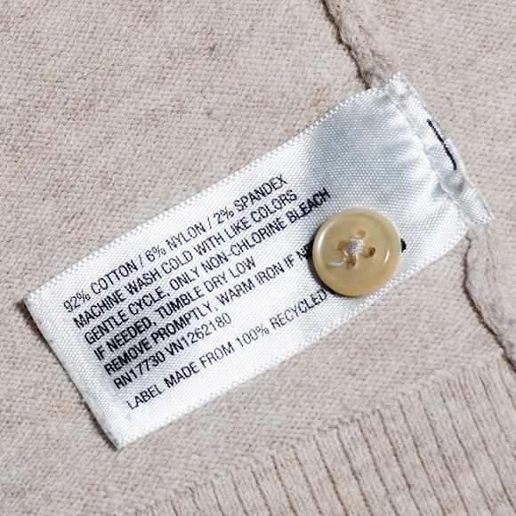 Buttery Soft Sand Marl Knit Cardigan Chic Minimalist Layer Size 0X L Old Money - Picture 4 of 5